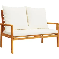 MAISON EXCLUSIVE - Salon de jardin 4 pcs avec coussins bois d'acacia solide