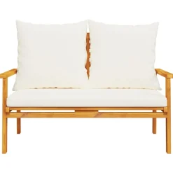 MAISON EXCLUSIVE - Salon de jardin 4 pcs avec coussins bois d'acacia solide