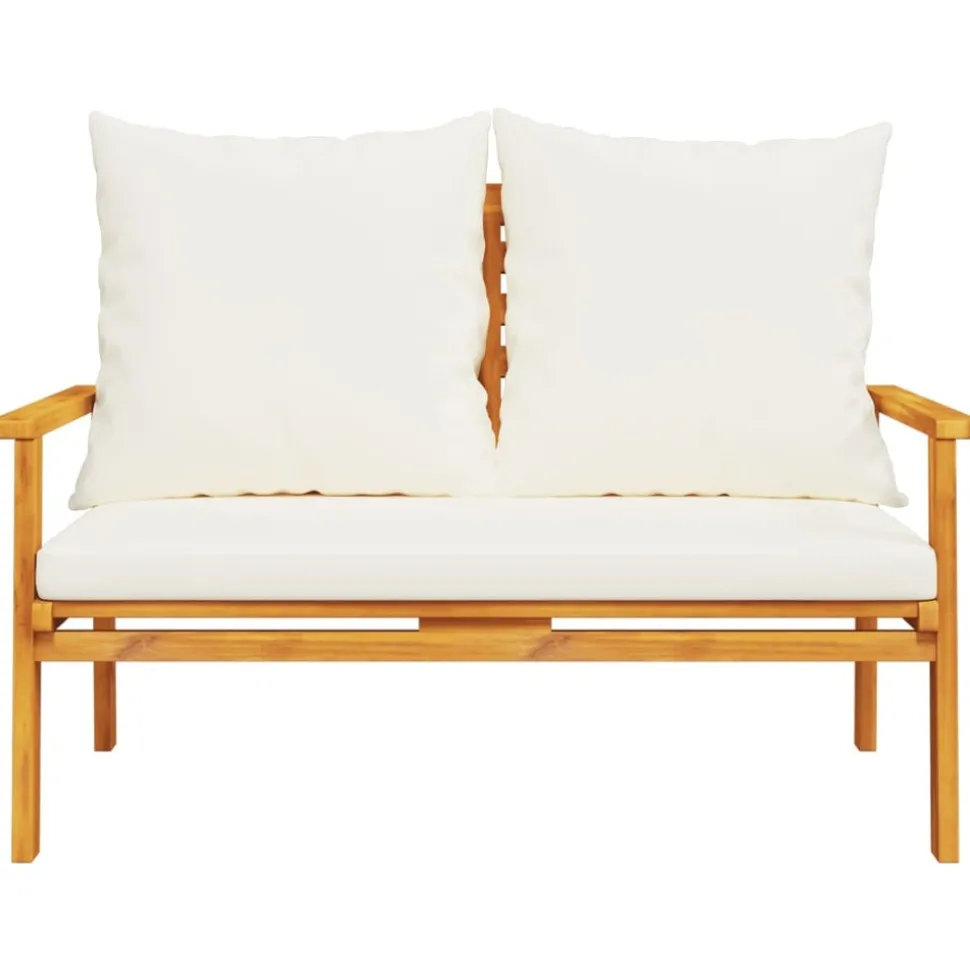 MAISON EXCLUSIVE - Salon de jardin 4 pcs avec coussins bois d'acacia solide