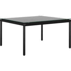 MAISON EXCLUSIVE - Salon de jardin 5 pcs avec coussins noir pvc