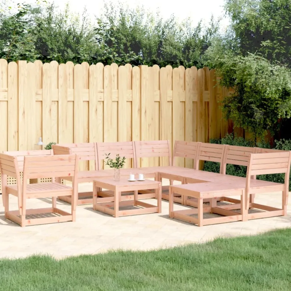 MAISON EXCLUSIVE - Salon de jardin 8 pcs bois massif douglas