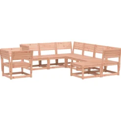 MAISON EXCLUSIVE - Salon de jardin 8 pcs bois massif douglas