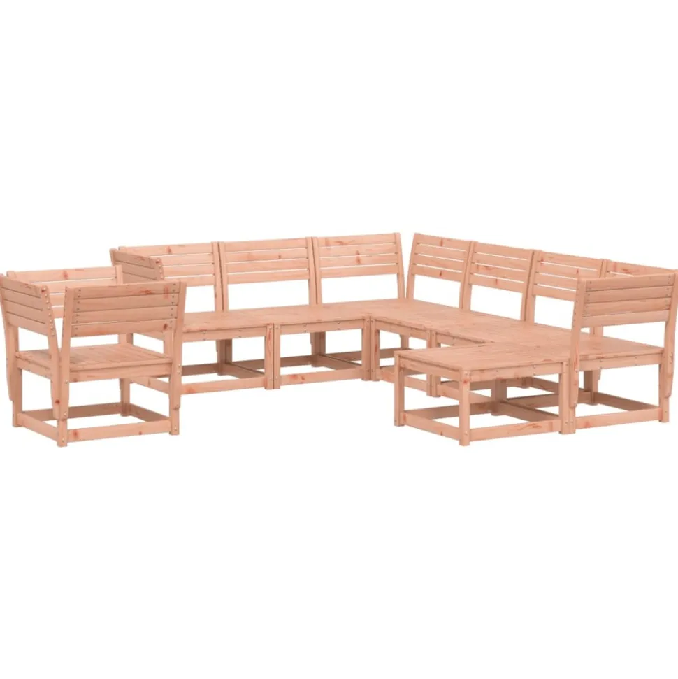 MAISON EXCLUSIVE - Salon de jardin 8 pcs bois massif douglas