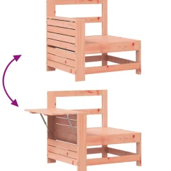 MAISON EXCLUSIVE - Salon de jardin 4 pcs bois massif sapin de douglas