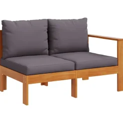 MAISON EXCLUSIVE - Salon de jardin avec coussins 6 pcs bois d'acacia solide