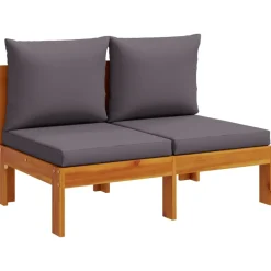 MAISON EXCLUSIVE - Salon de jardin avec coussins 6 pcs bois d'acacia solide