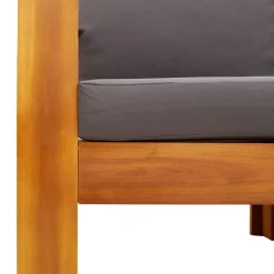 MAISON EXCLUSIVE - Salon de jardin avec coussins 6 pcs bois d'acacia solide