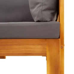 MAISON EXCLUSIVE - Salon de jardin avec coussins 6 pcs bois d'acacia solide