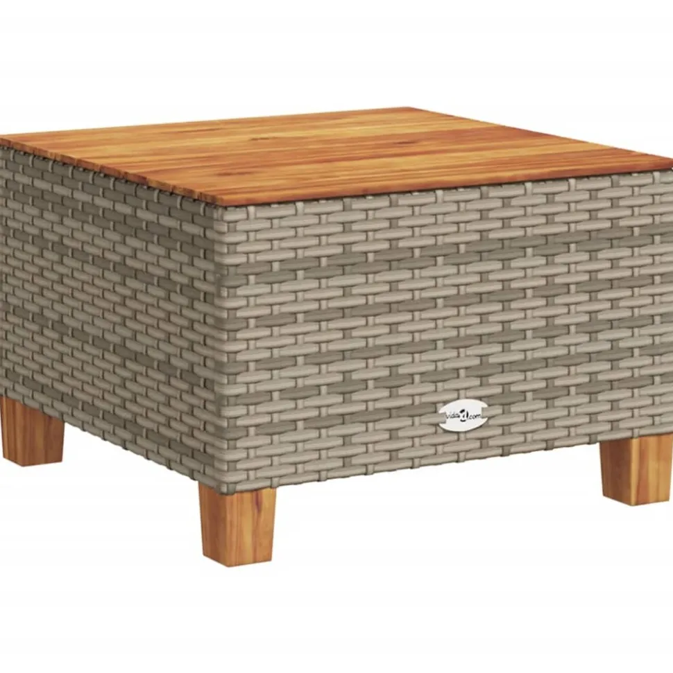 MAISON EXCLUSIVE - Salon de jardin 11 pcs avec coussins gris résine tressée