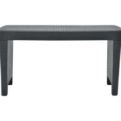 MAISON EXCLUSIVE - Salon de jardin 3 pcs plastique anthracite