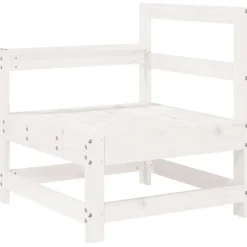 MAISON EXCLUSIVE - Salon de jardin 4 pcs blanc bois de pin massif