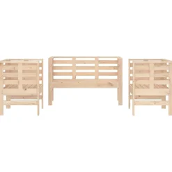 MAISON EXCLUSIVE - Salon de jardin 3 pcs bois massif de pin