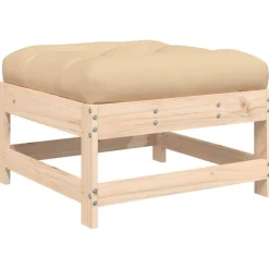 MAISON EXCLUSIVE - Salon de jardin 5 pcs avec coussins bois massif