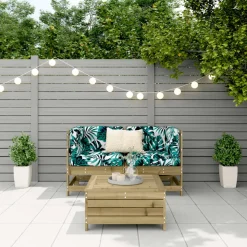 MAISON EXCLUSIVE - Salon de jardin 3 pcs bois de pin imprégné