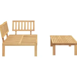 MAISON EXCLUSIVE - Salon de jardin palette 2 pcs bois massif d'acacia