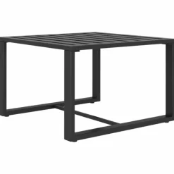 MAISON EXCLUSIVE - Salon de jardin 9 pcs avec coussins aluminium anthracite