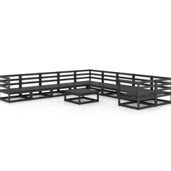 MAISON EXCLUSIVE - Salon de jardin 11 pcs bois de pin massif