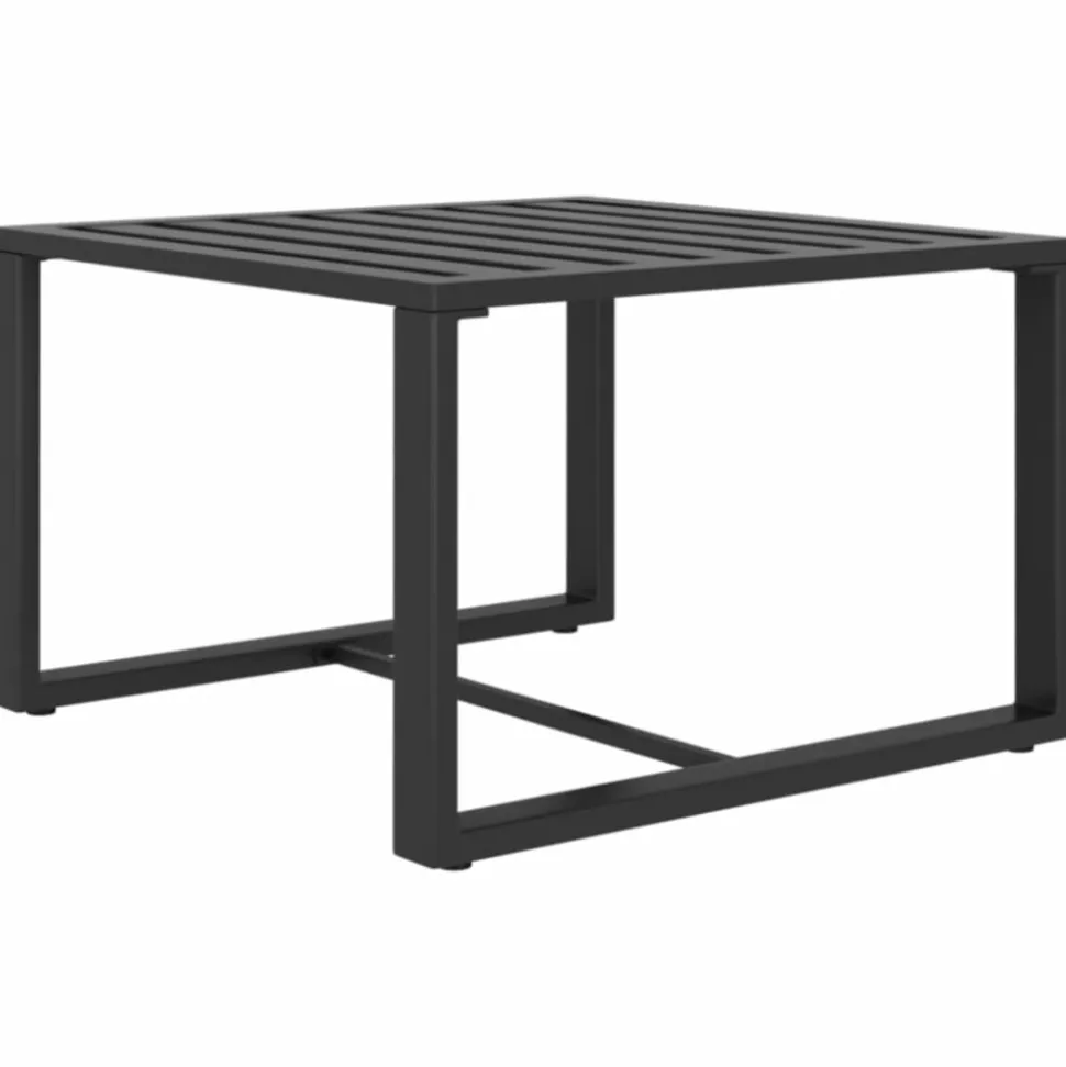 MAISON EXCLUSIVE - Salon de jardin 5 pcs avec coussins aluminium anthracite