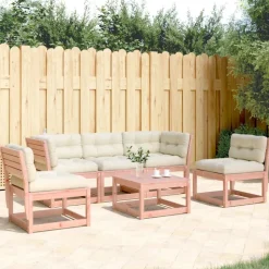 MAISON EXCLUSIVE - Salon de jardin 5 pcs avec coussins bois massif douglas