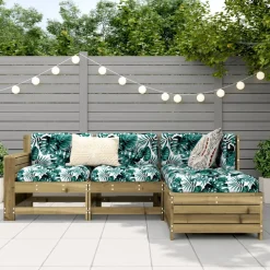 MAISON EXCLUSIVE - Salon de jardin 4 pcs bois de pin imprégné