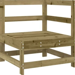 MAISON EXCLUSIVE - Salon de jardin 4 pcs bois de pin imprégné