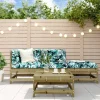 MAISON EXCLUSIVE - Salon de jardin 4 pcs bois de pin imprégné