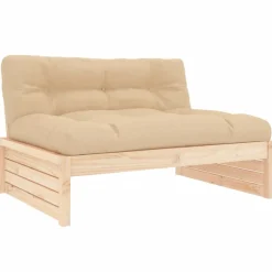 MAISON EXCLUSIVE - Salon de jardin 5 pcs avec coussins bois massif