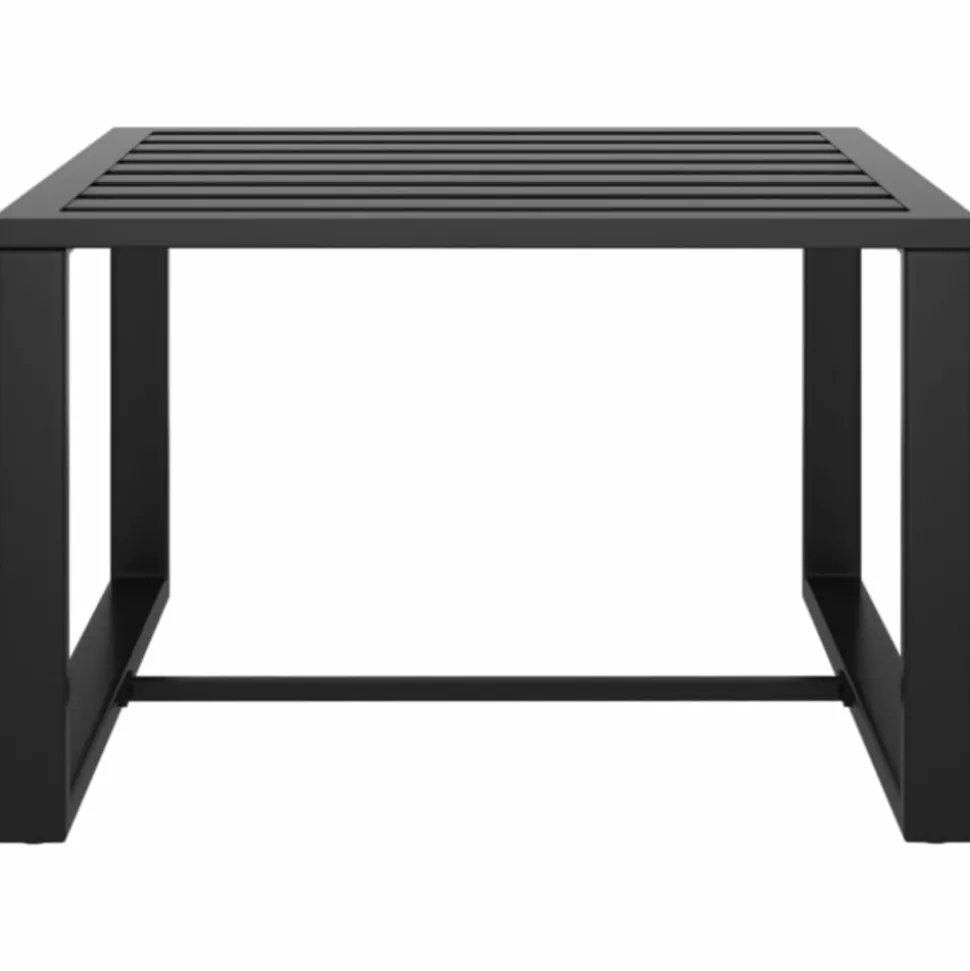 MAISON EXCLUSIVE - Salon de jardin 5 pcs avec coussins aluminium anthracite