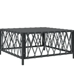 MAISON EXCLUSIVE - Salon de jardin avec coussins 5 pcs anthracite acier