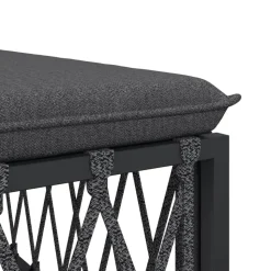 MAISON EXCLUSIVE - Salon de jardin avec coussins 5 pcs anthracite acier