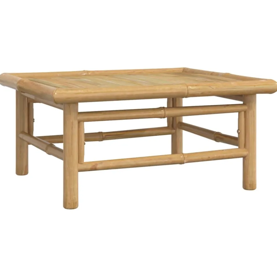 MAISON EXCLUSIVE - Salon de jardin 9 pcs avec coussins vert bambou