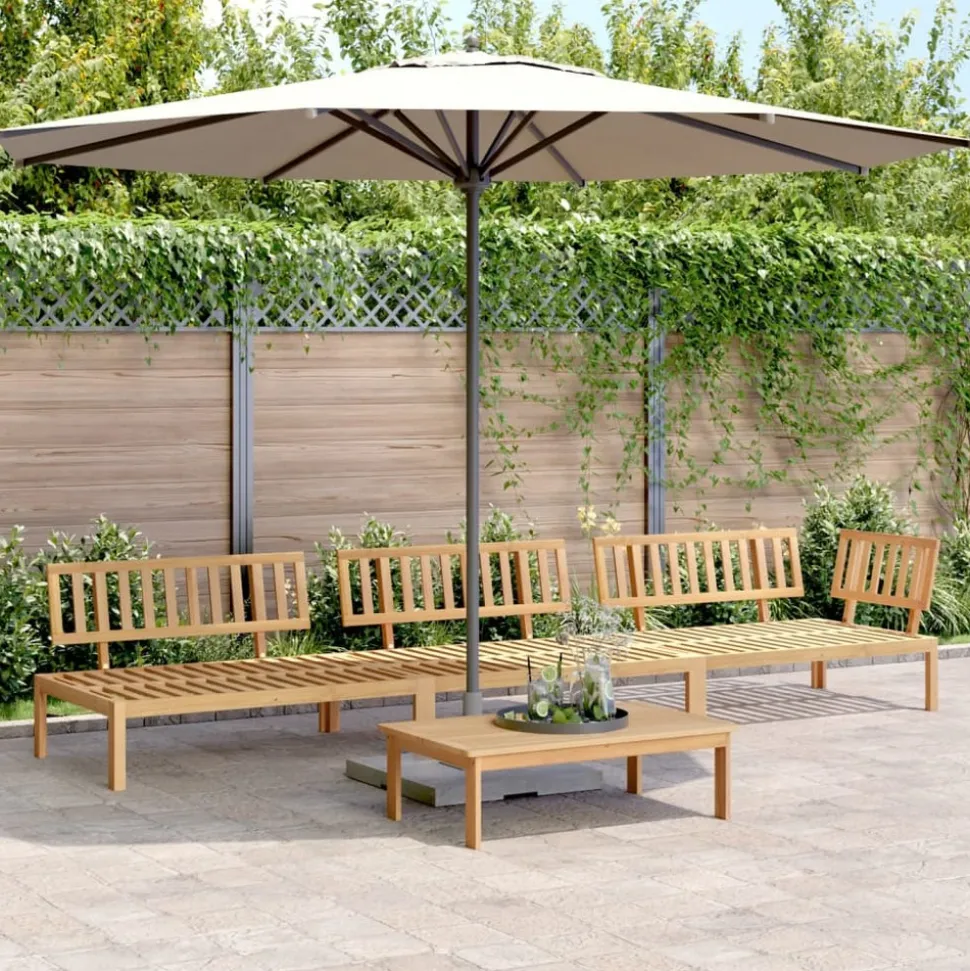 MAISON EXCLUSIVE - Salon palette de jardin 4 pcs bois d'acacia massif