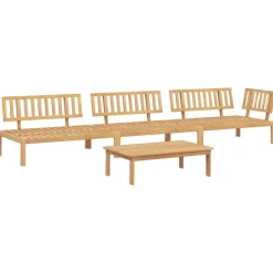 MAISON EXCLUSIVE - Salon palette de jardin 4 pcs bois d'acacia massif