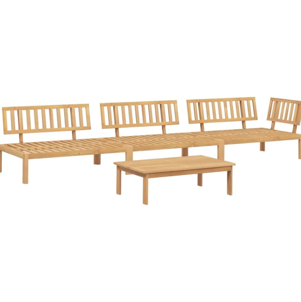 MAISON EXCLUSIVE - Salon palette de jardin 4 pcs bois d'acacia massif