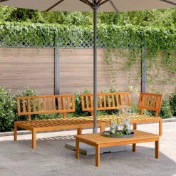 MAISON EXCLUSIVE - Salon palette de jardin 3 pcs bois d'acacia massif