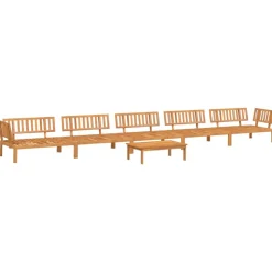 MAISON EXCLUSIVE - Salon palette de jardin 6 pcs bois d'acacia massif