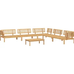 MAISON EXCLUSIVE - Salon palette de jardin 6 pcs bois d'acacia massif