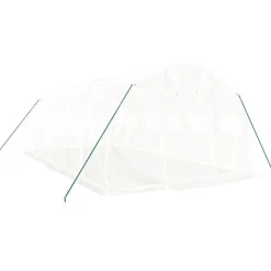 MAISON EXCLUSIVE - Serre avec cadre en acier blanc 18 m² 6x3x2 m