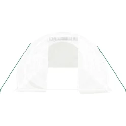 MAISON EXCLUSIVE - Serre avec cadre en acier blanc 18 m² 6x3x2 m