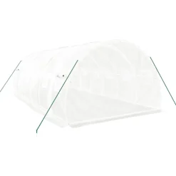 MAISON EXCLUSIVE - Serre avec cadre en acier blanc 18 m² 6x3x2 m