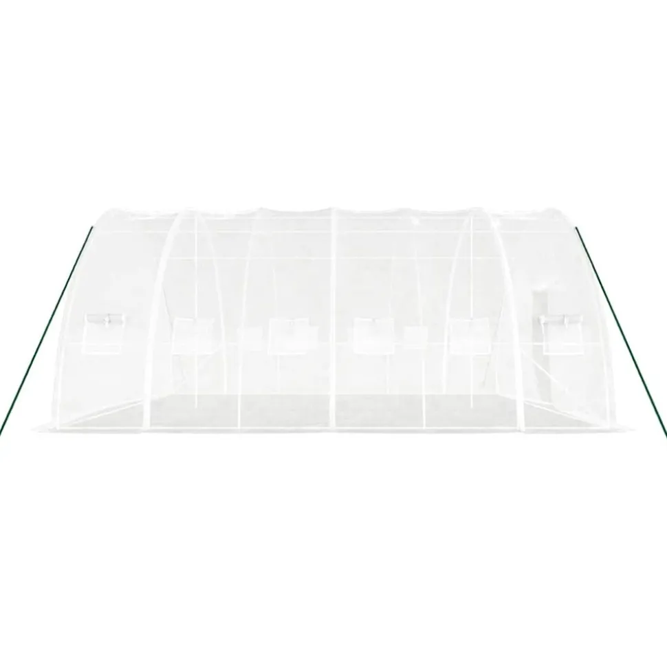 MAISON EXCLUSIVE - Serre avec cadre en acier blanc 36 m² 6x6x2,85 m