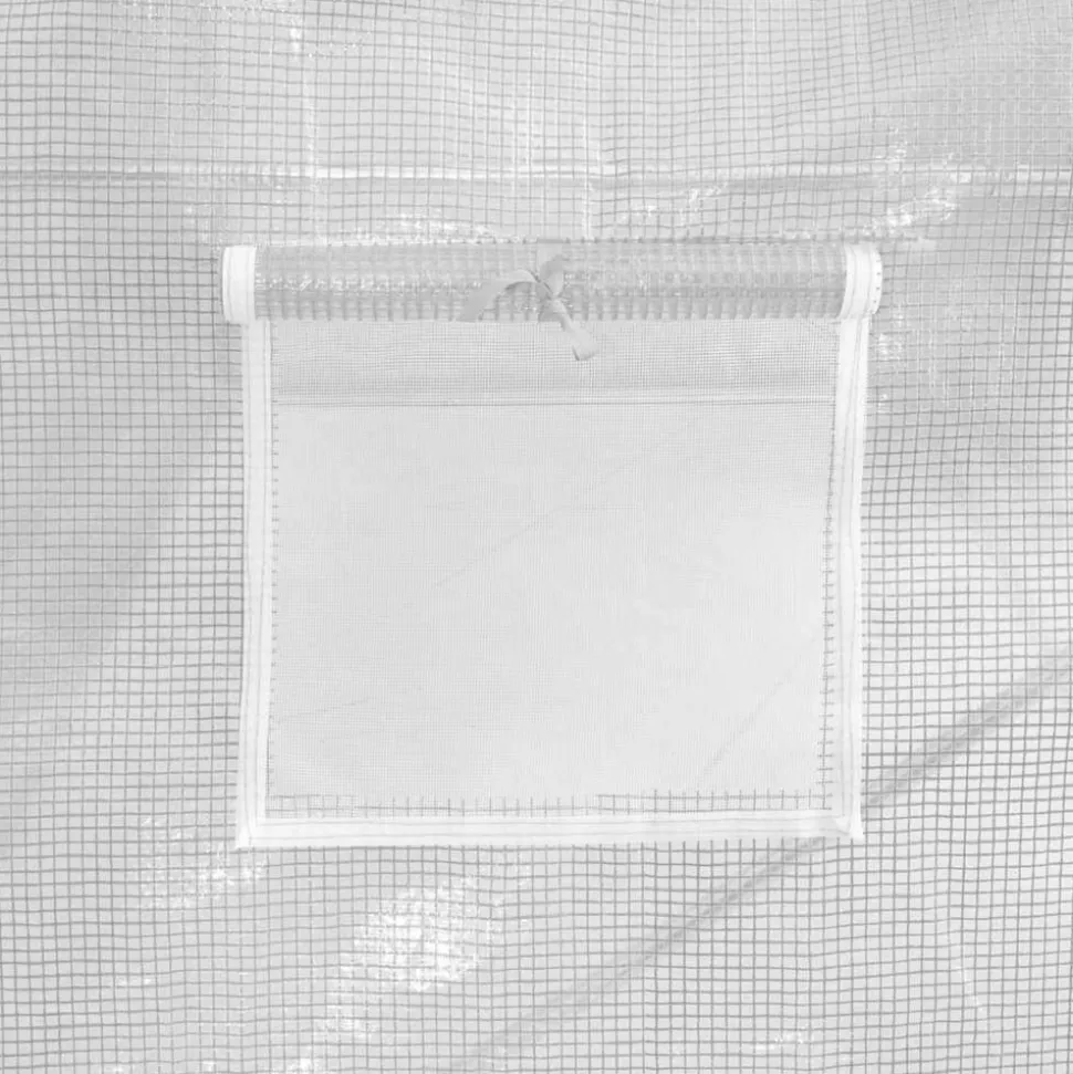 MAISON EXCLUSIVE - Serre avec cadre en acier blanc 36 m² 6x6x2,85 m