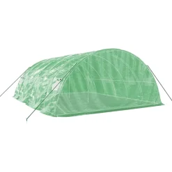 MAISON EXCLUSIVE - Serre avec cadre en acier vert 30 m² 6x5x2,3 m