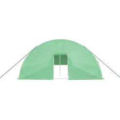 MAISON EXCLUSIVE - Serre avec cadre en acier vert 144 m² 24x6x2,85 m