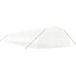 MAISON EXCLUSIVE - Serre avec cadre en acier blanc 144 m² 24x6x2,85 m