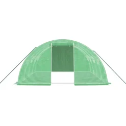 MAISON EXCLUSIVE - Serre avec cadre en acier vert 16 m² 4x4x2 m