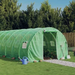 MAISON EXCLUSIVE - Serre avec cadre en acier vert 30 m² 10x3x2 m