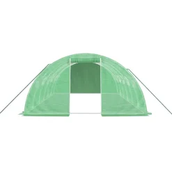 MAISON EXCLUSIVE - Serre avec cadre en acier vert 24 m² 6x4x2 m