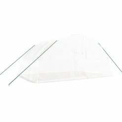 MAISON EXCLUSIVE - Serre avec cadre en acier blanc 24 m² 6x4x2,85 m