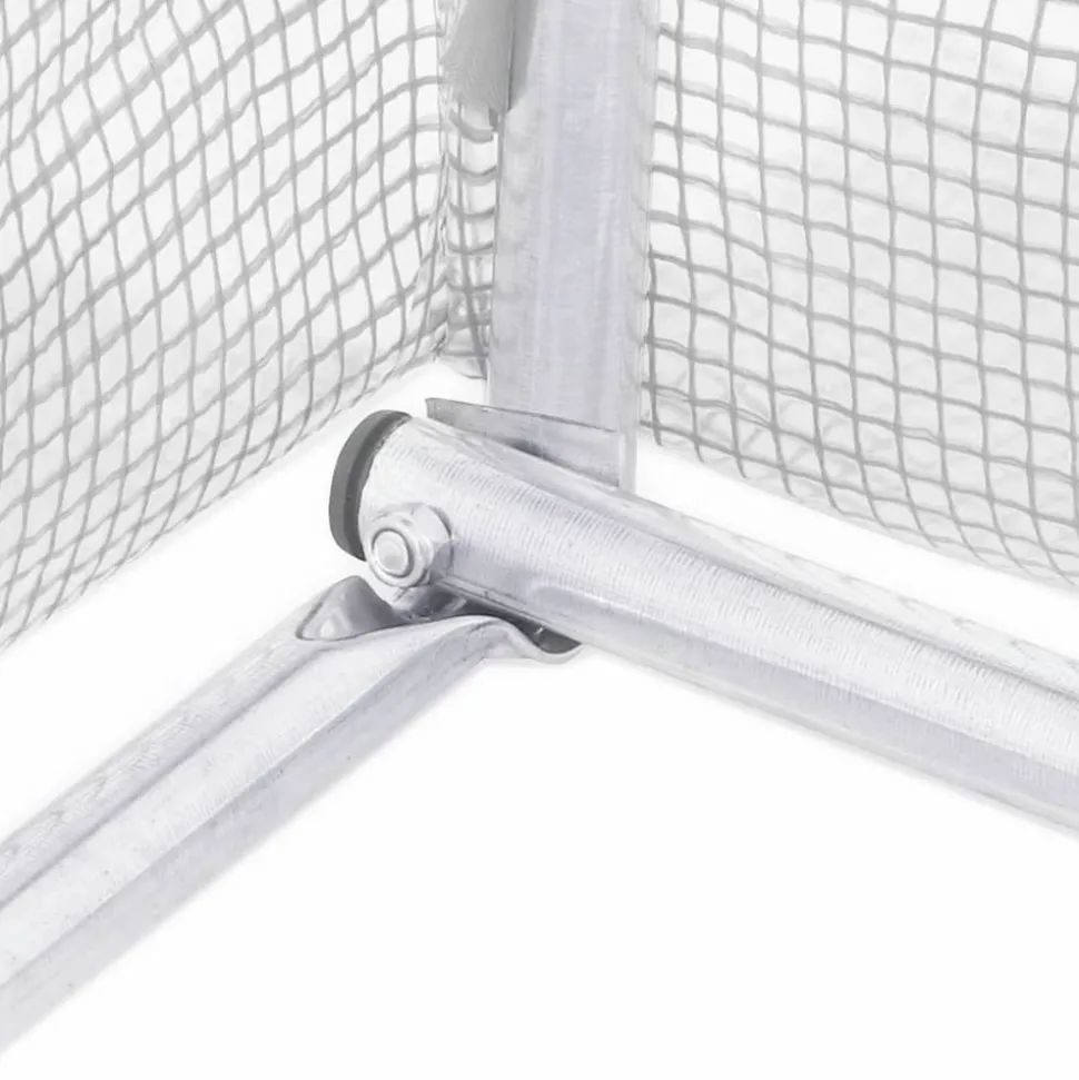 MAISON EXCLUSIVE - Serre avec cadre en acier blanc 24 m² 6x4x2,85 m